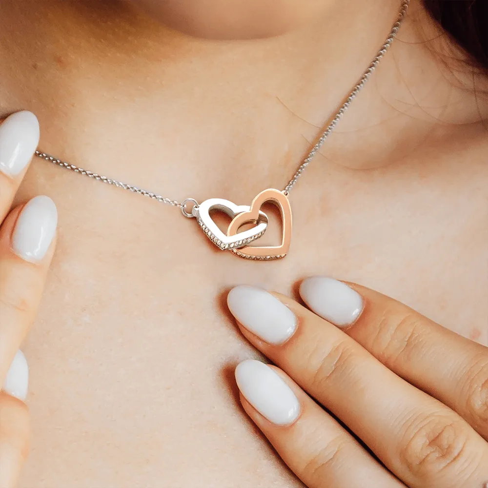 Miscarriage Gift | Infant Loss Memorial Keepsake | Stillborn Baby Interlocking Hearts Necklace