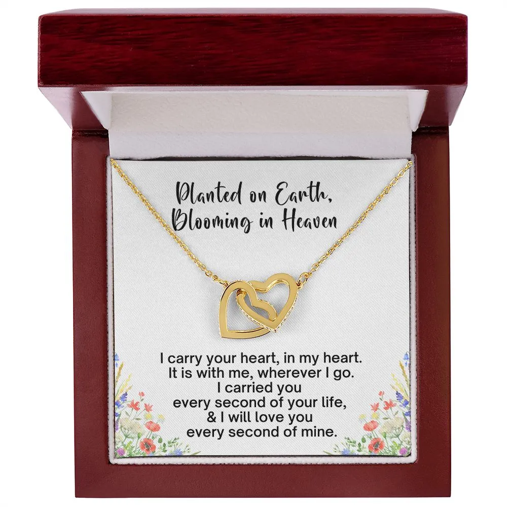 Miscarriage Gift | Infant Loss Memorial Keepsake | Stillborn Baby Interlocking Hearts Necklace