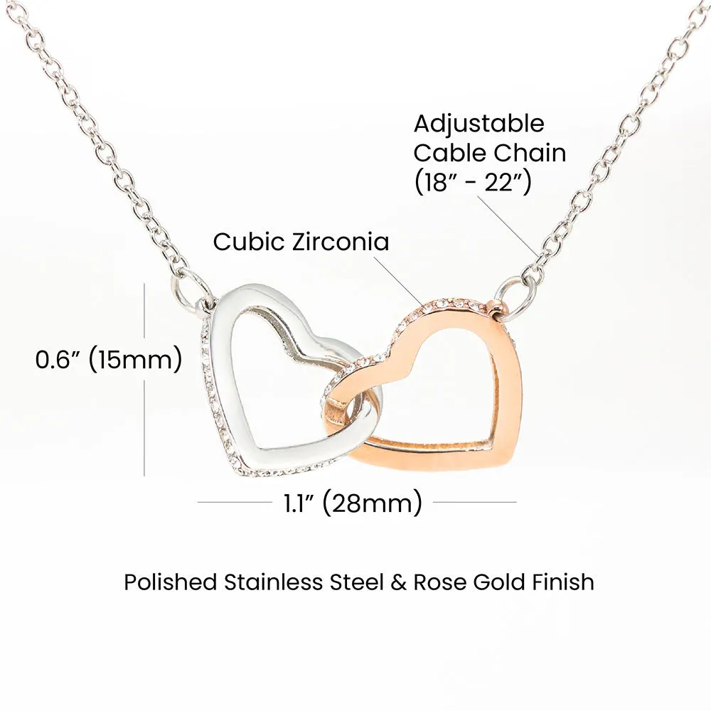 Miscarriage Gift | Infant Loss Memorial Keepsake | Stillborn Baby Interlocking Hearts Necklace