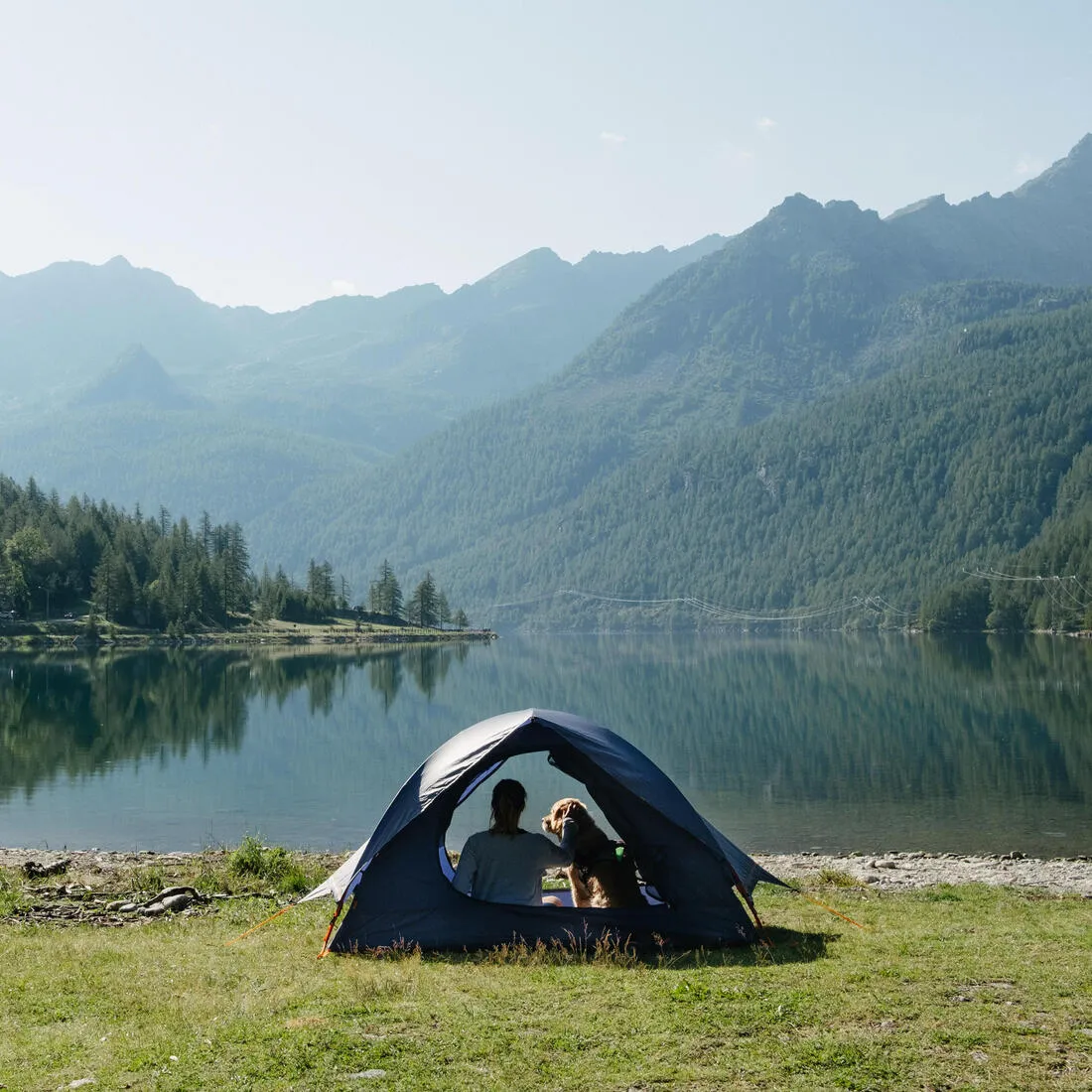 Multifunction Tent (Hammock, Shelter, Tarp, Tent...) 2 People - Blue