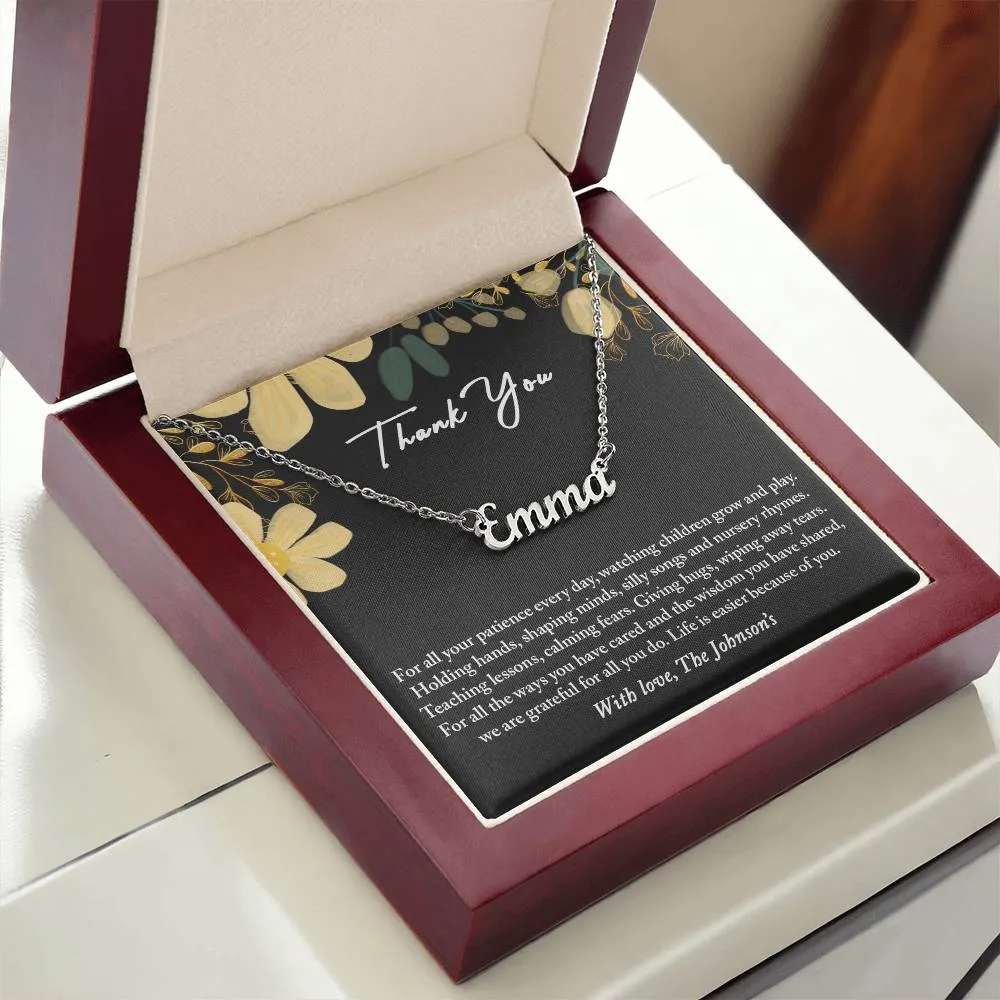 Nanny Gift, Babysitter Gift, Daycare Teacher Gift, Preschool Teacher Gift, Gift for Babysitter, Gift for Caregiver, Thank You Gift