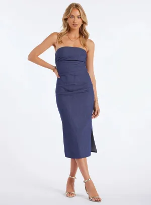 Naomi Strapless Dress - Paradise