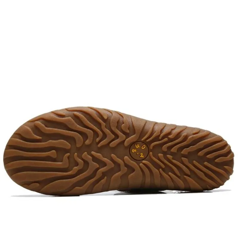 New Genuine Leather Men Slippers
