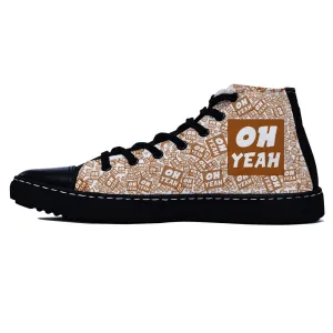 Oh Yeah Brown Edition Black Shoes
