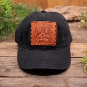 On Mountain Time Leather Patch Hat