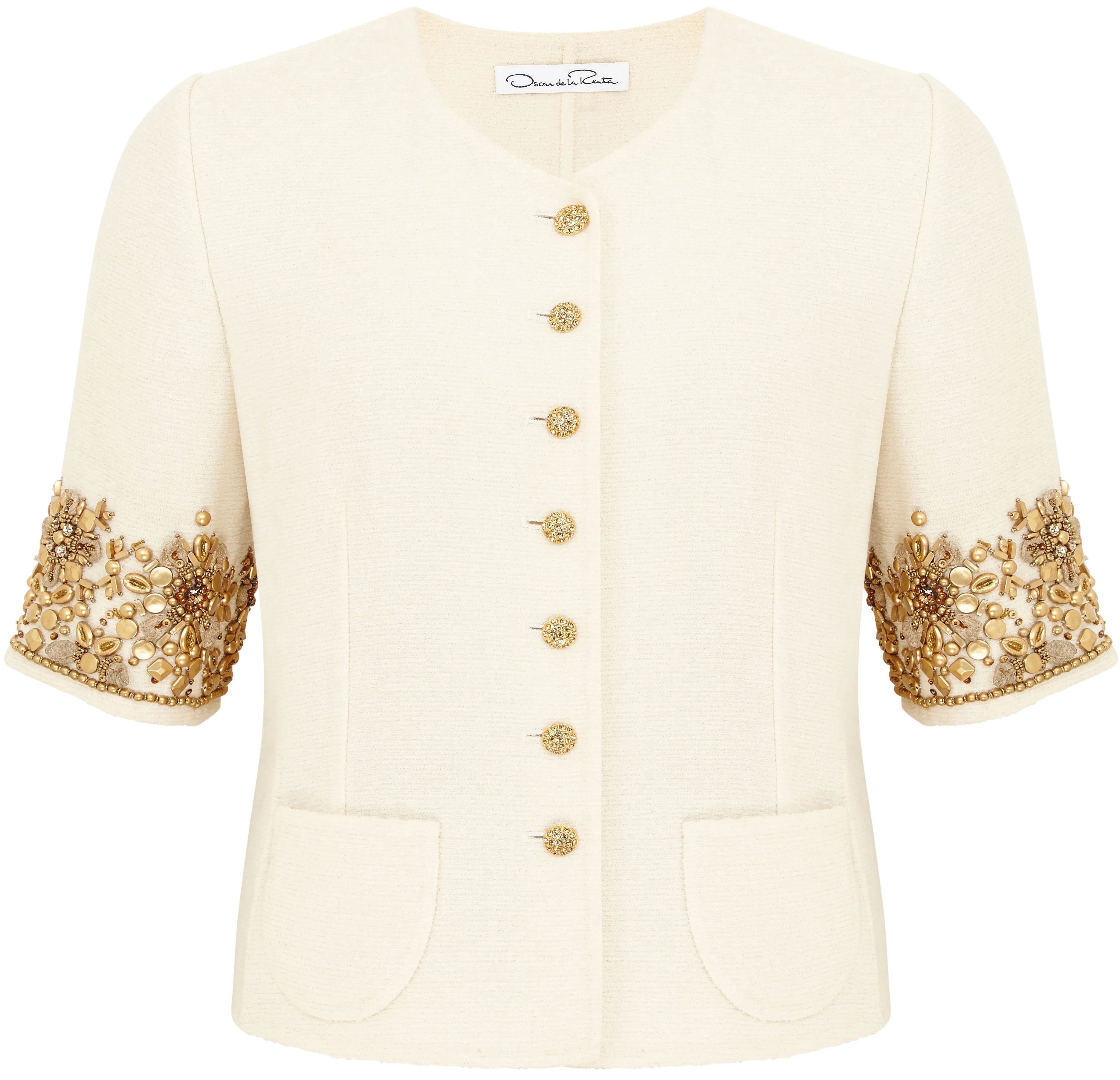 Oscar de la Renta beaded jacket Size 14UK