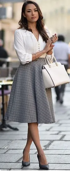 Paule Ka grey skirt Size 8UK