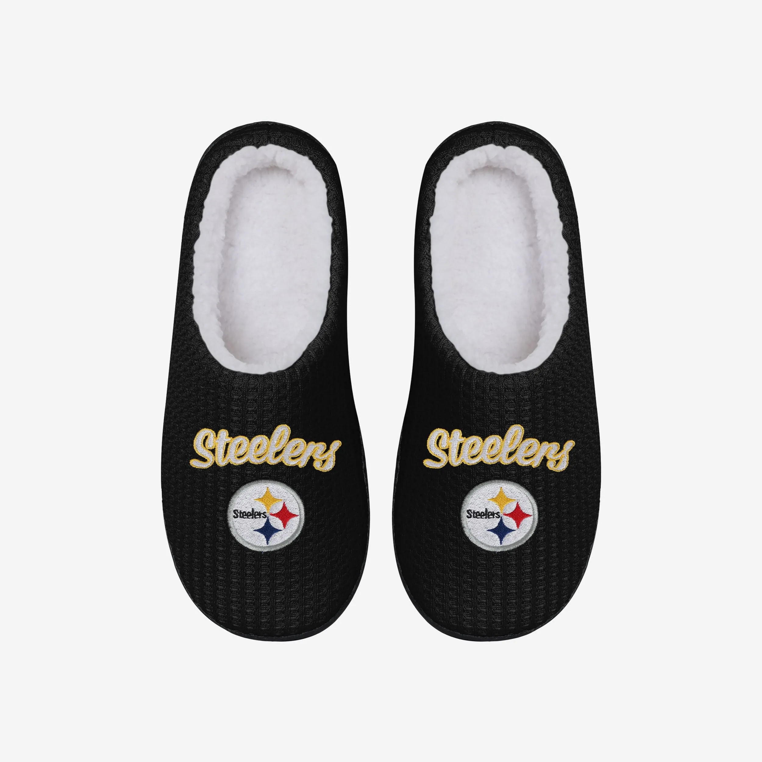 Pittsburgh Steelers Womens Sherpa Lined Memory Foam Slipper