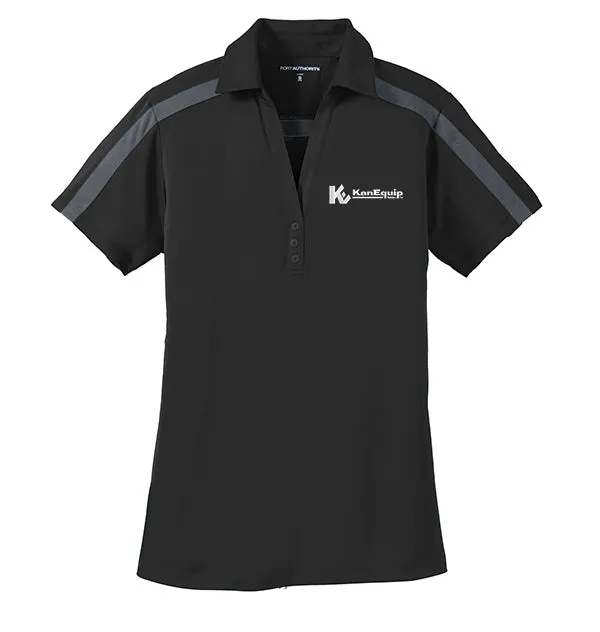 Port Authority® Ladies Silk Touch™ Performance Colorblock Stripe Polo