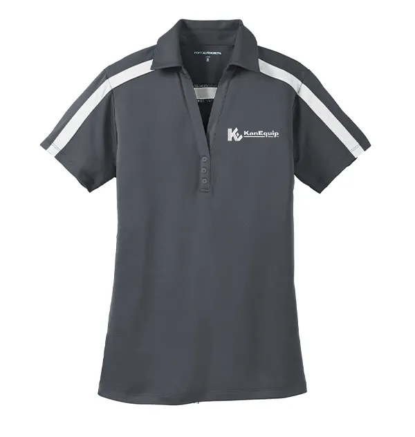 Port Authority® Ladies Silk Touch™ Performance Colorblock Stripe Polo