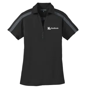 Port Authority® Ladies Silk Touch™ Performance Colorblock Stripe Polo