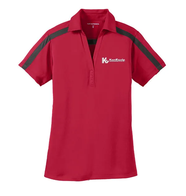 Port Authority® Ladies Silk Touch™ Performance Colorblock Stripe Polo