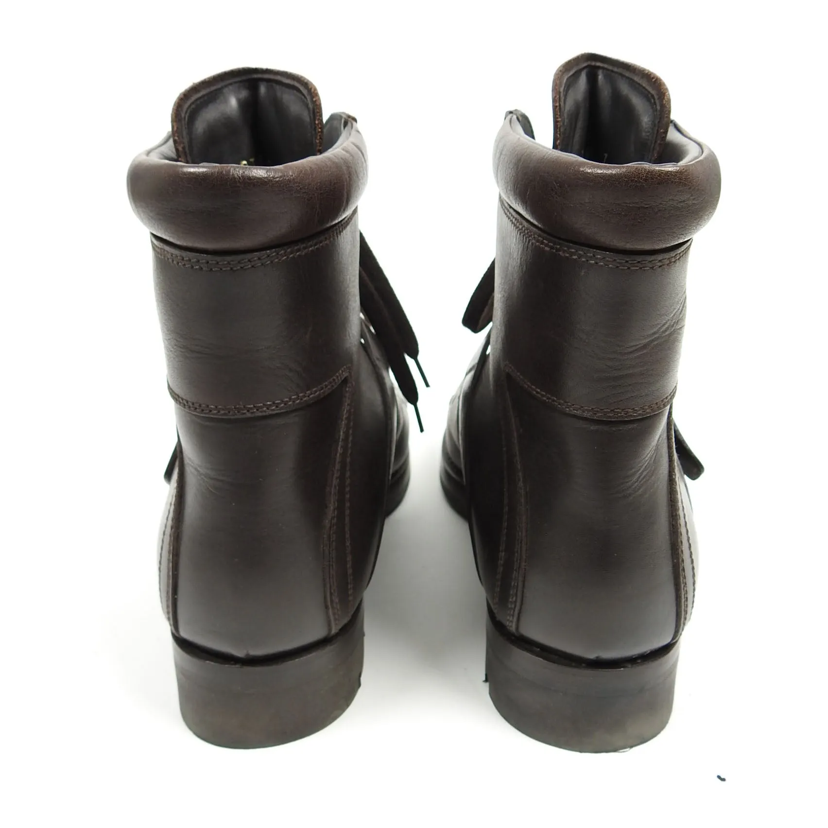 Prada Lined Hiking Boot Brown UK 7