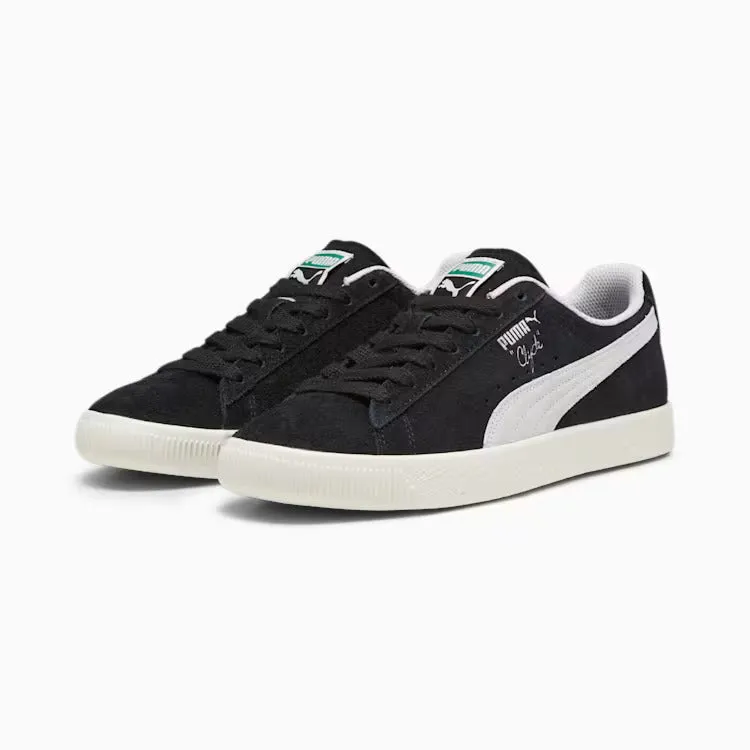 Puma Clyde Hairy Suede Black/Frosted Ivory