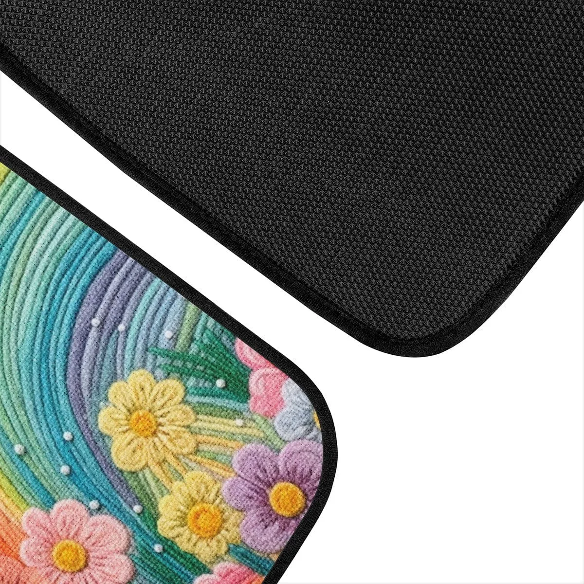 Rainbow Flowers Car Floor Mats