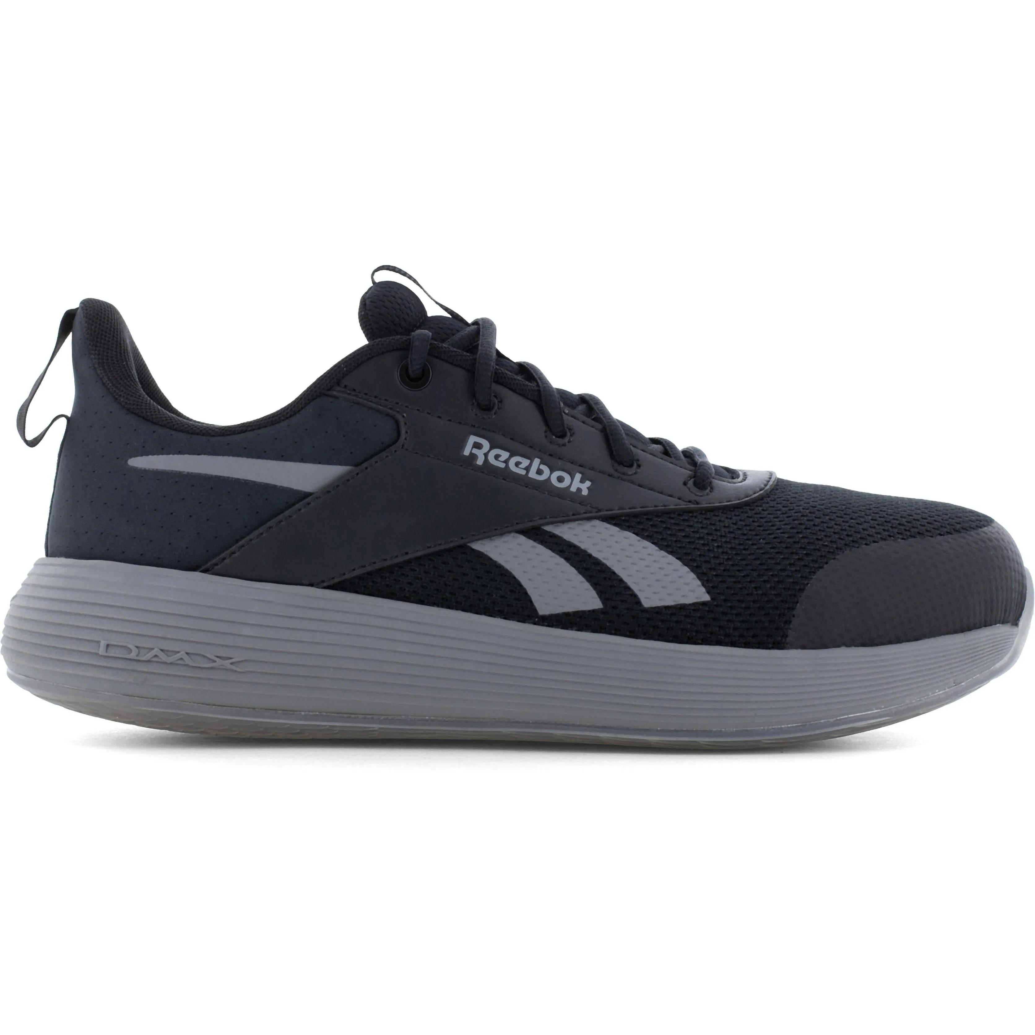 Reebok Men's DMXair Comfort  Comp Toe Athletic Work Shoe- Black- RB3607