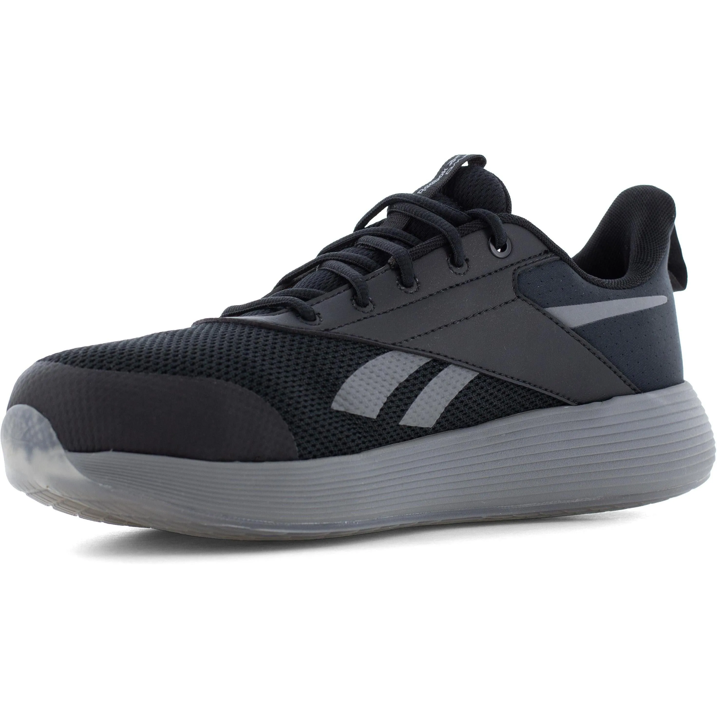 Reebok Men's DMXair Comfort  Comp Toe Athletic Work Shoe- Black- RB3607