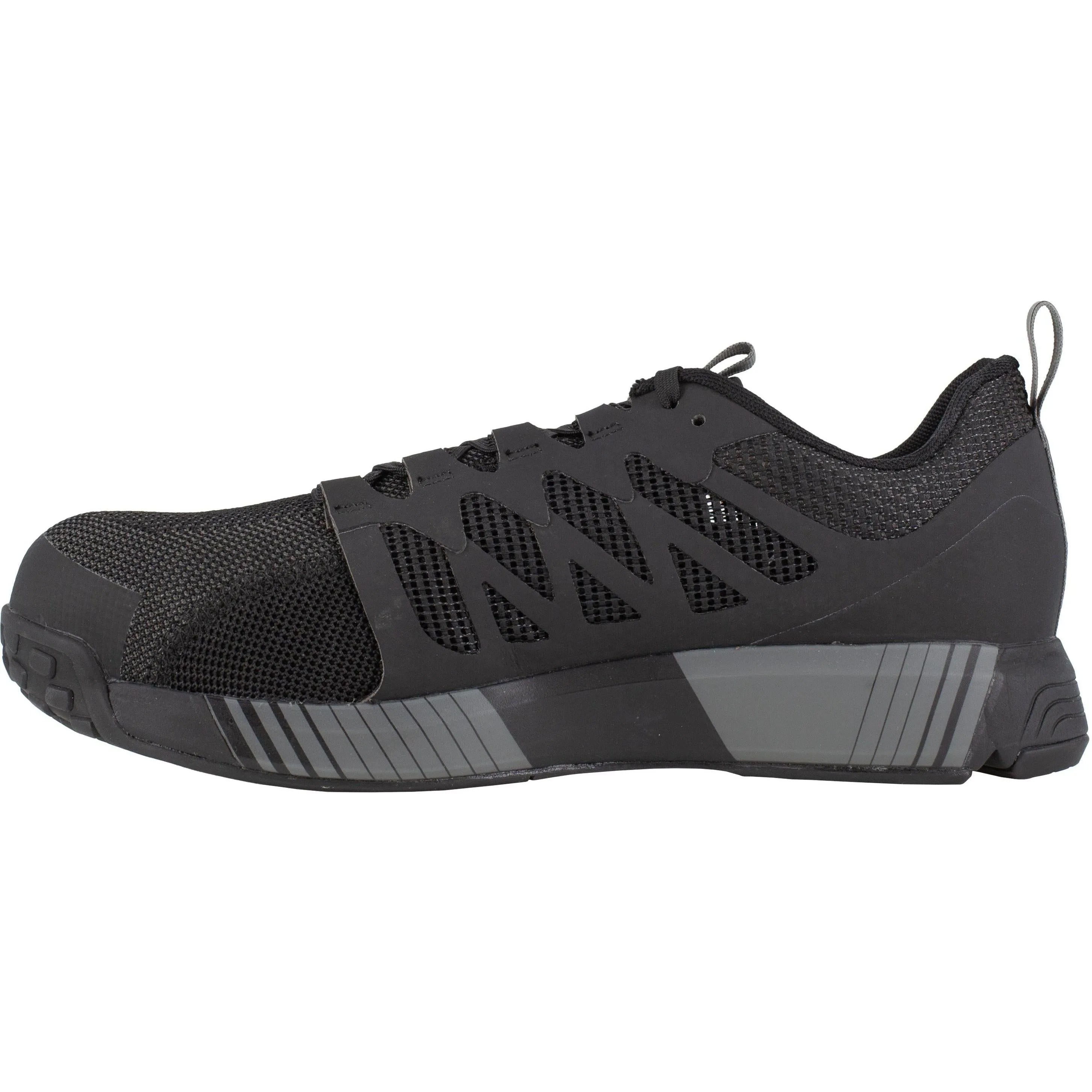 Reebok Men's Fusion Flexweave Comp Toe Athletic Work Shoe  - Black  - RB4310