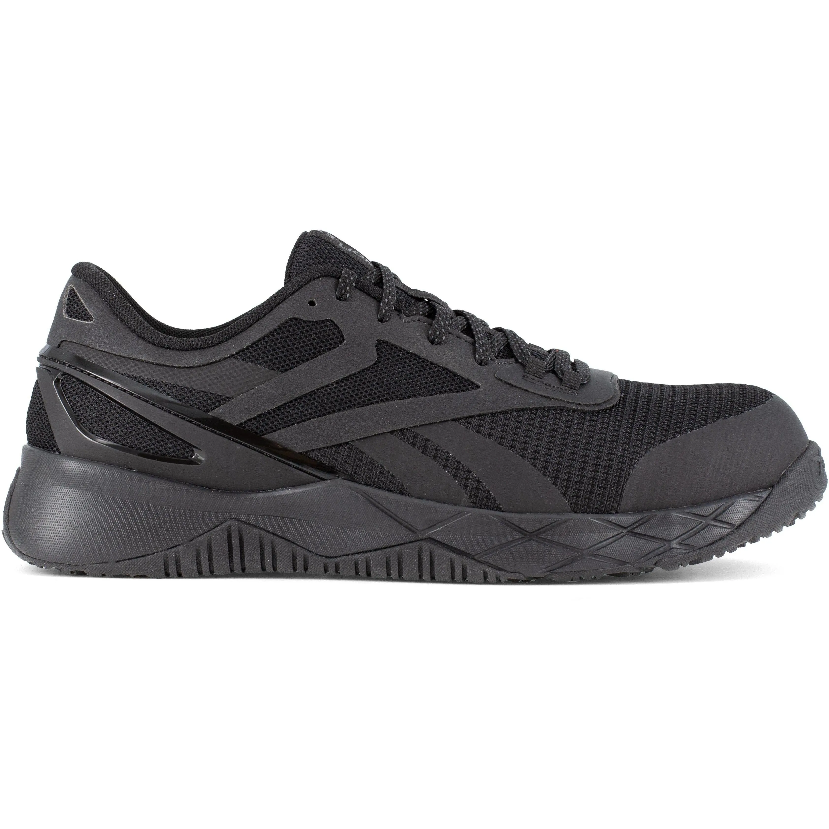 Reebok Men's Nanoflex TR Comp Toe Athletic Work Shoe- Black- RB3315