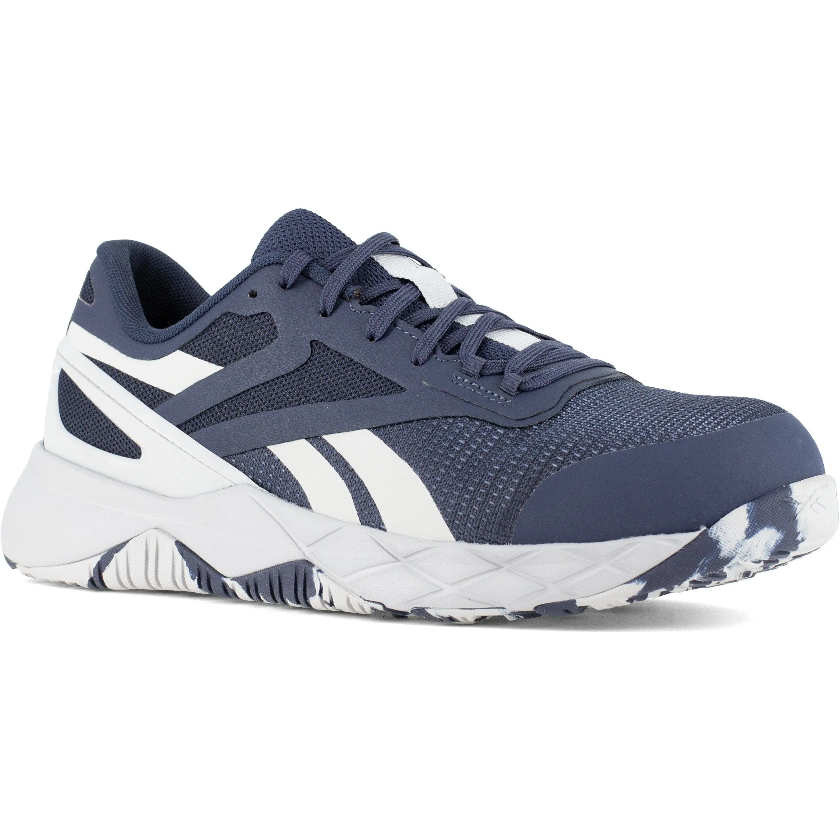Reebok Men's Nanoflex TR Comp Toe Athletic Work Shoe- Navy- RB3318