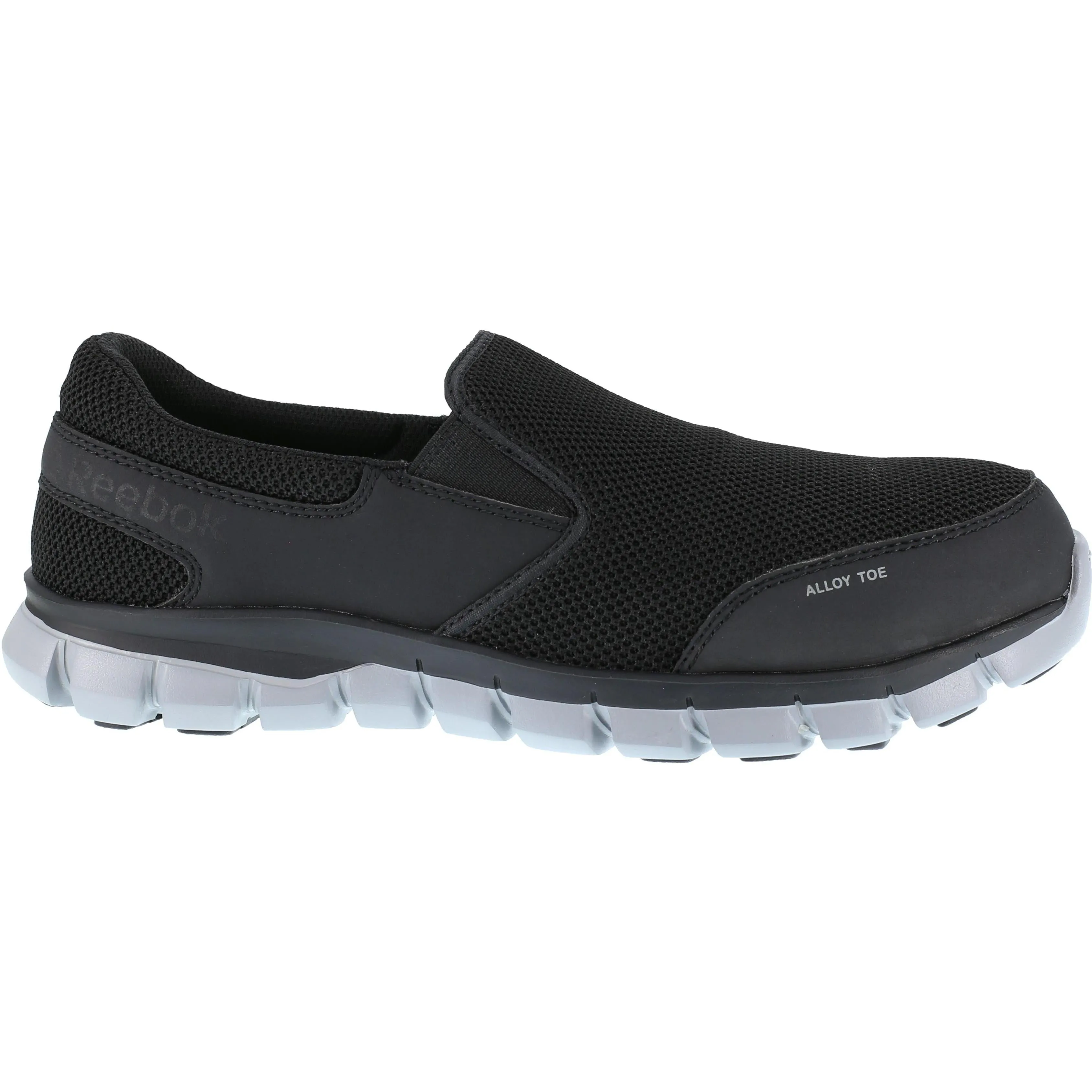 Reebok Men's Sublite Cushion Alloy Toe Athletic Work Shoe- Black- RB4037