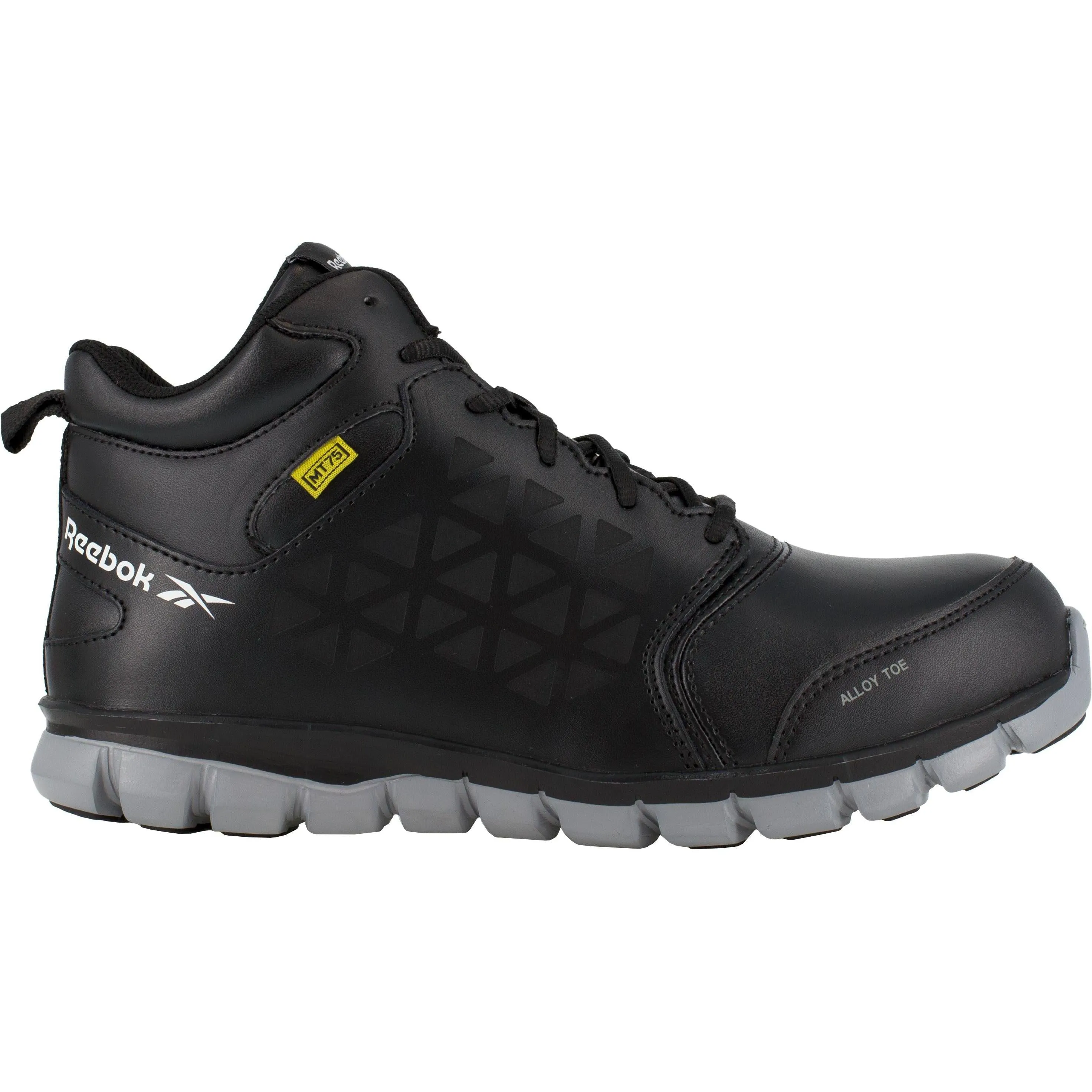 Reebok Men's Sublite Cushion Alloy Toe Metguard Athletic Work Shoe- Black- RB4143