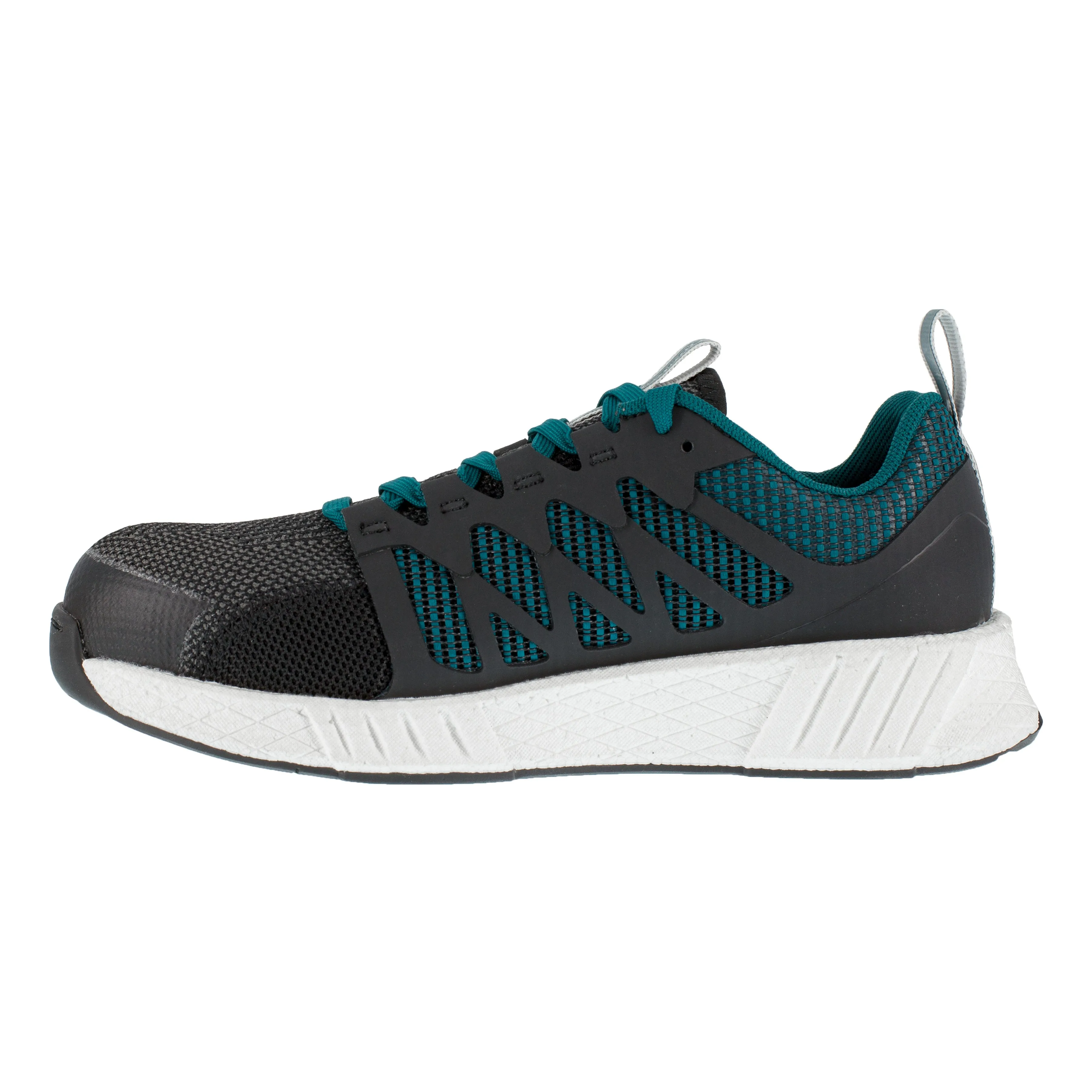 Reebok Women's Fusion Flexweave Comp Toe Athletic Work Shoe - Teal- RB314