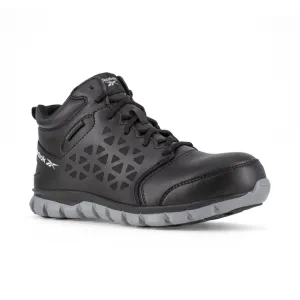 Reebok Women's Sublite Cushion Comp Toe WP Athletic Work Shoe - Black - RB414