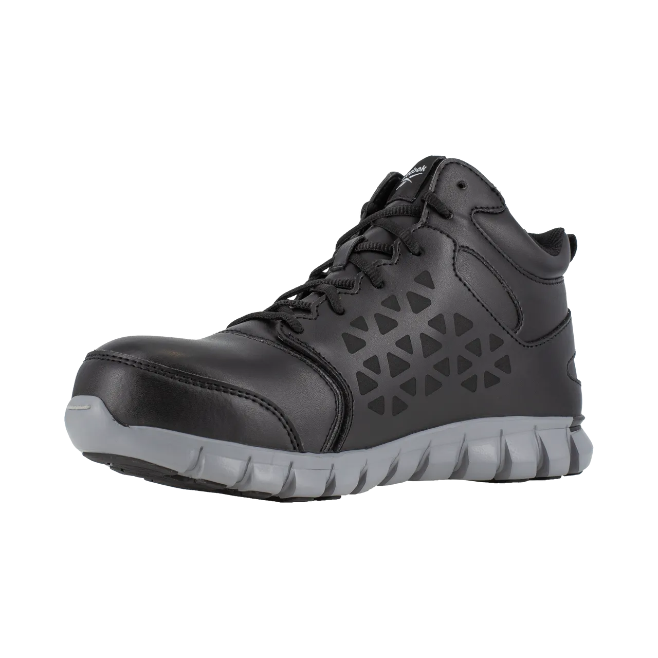 Reebok Women's Sublite Cushion Comp Toe WP Athletic Work Shoe - Black - RB414
