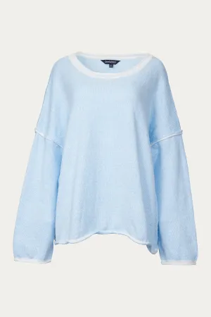 RIBBED-KNIT CREWNECK SWEATER