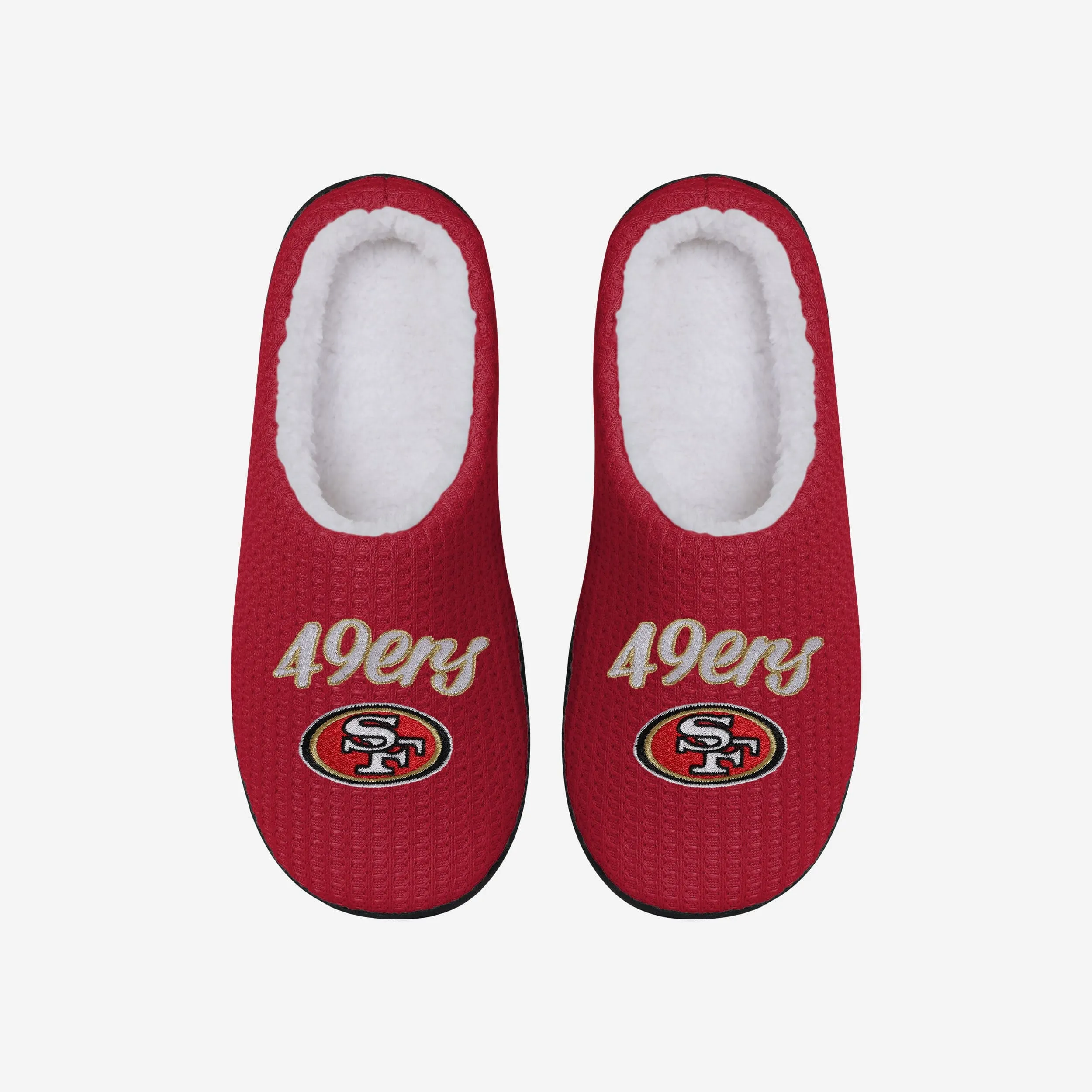 San Francisco 49ers Womens Sherpa Lined Memory Foam Slipper