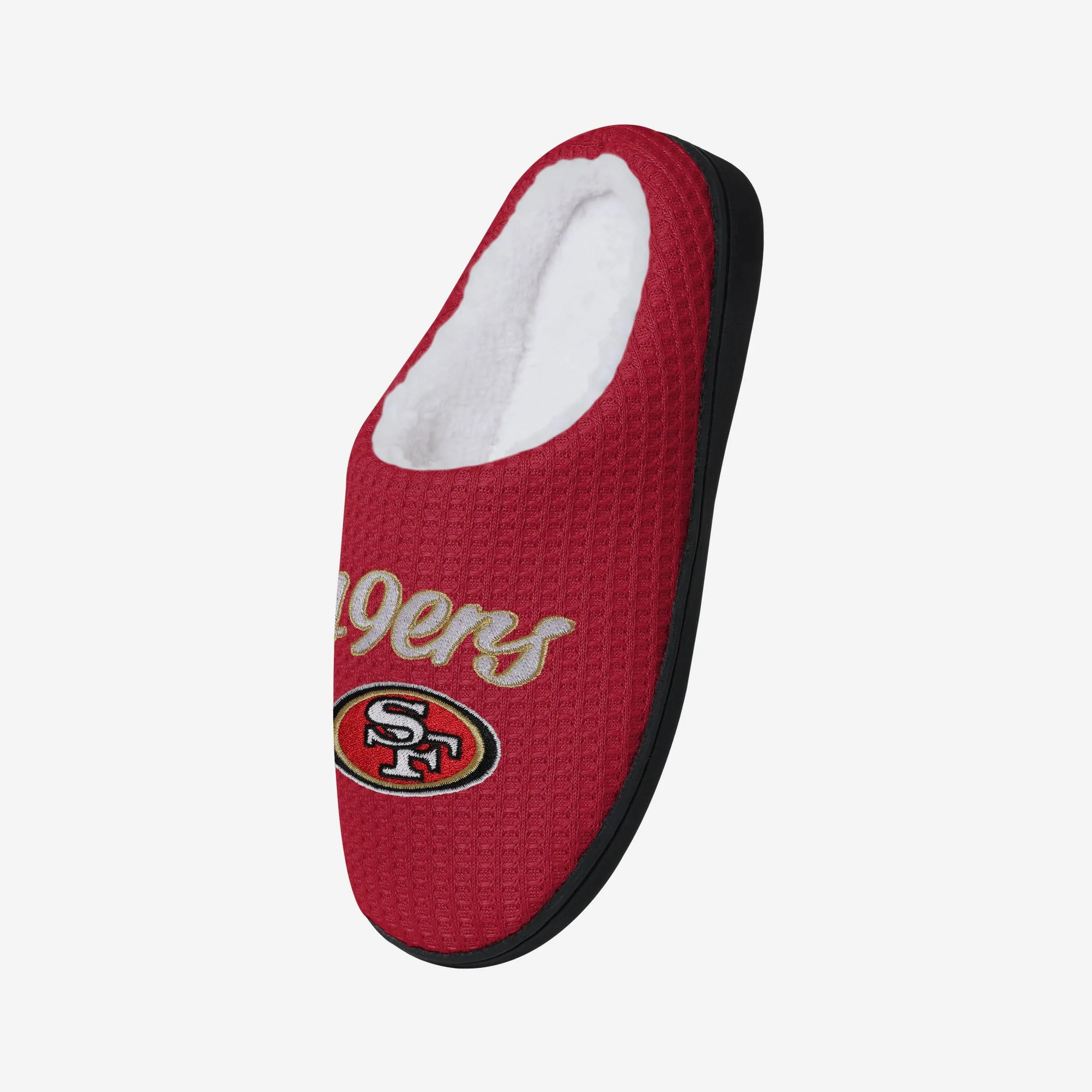 San Francisco 49ers Womens Sherpa Lined Memory Foam Slipper
