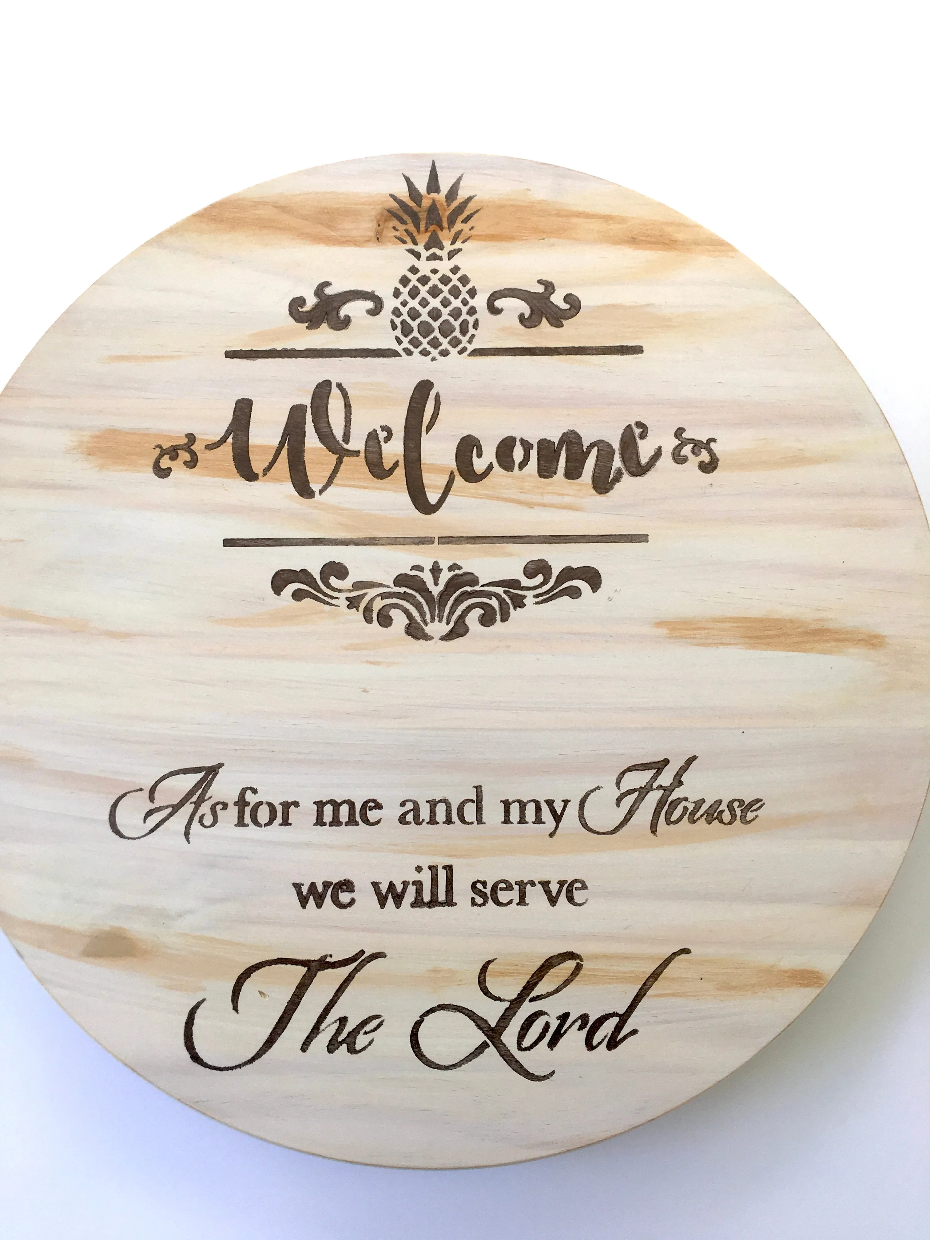 Serve The Lord Lazy Susan Turntable 18"