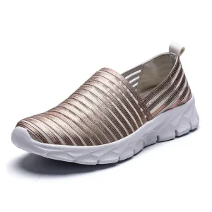 Set Foot Mesh Shoes Women's Mesh Flat One-legged Lazy Shoes Sports Travel Maternity Shoes