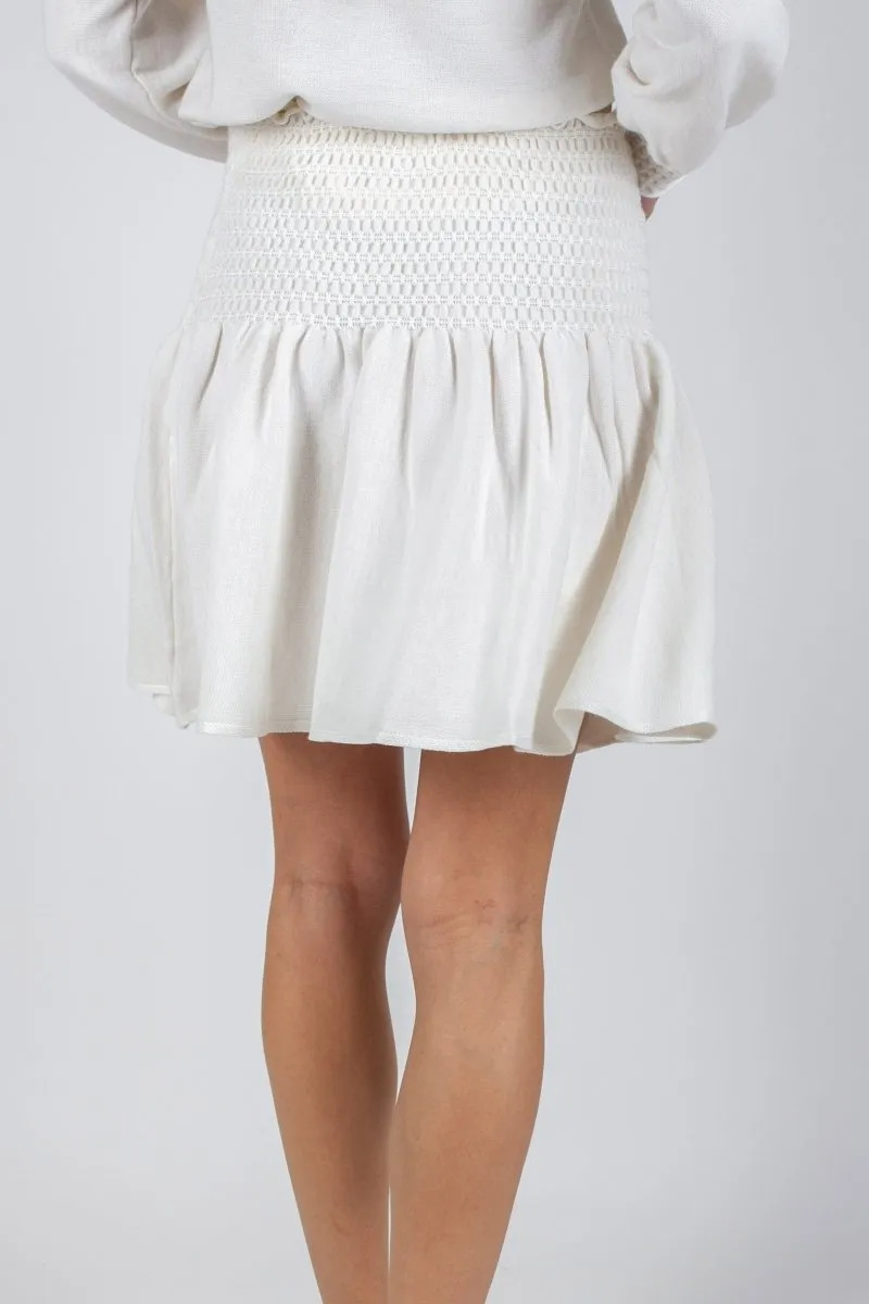 SHELBY SKIRT 20" (IVORY)