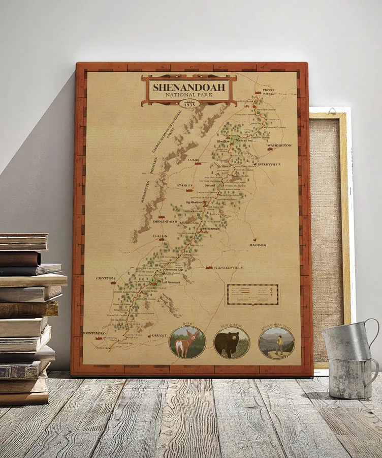 Shenandoah National Park Map