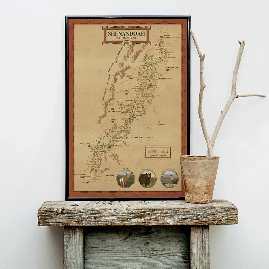 Shenandoah National Park Map