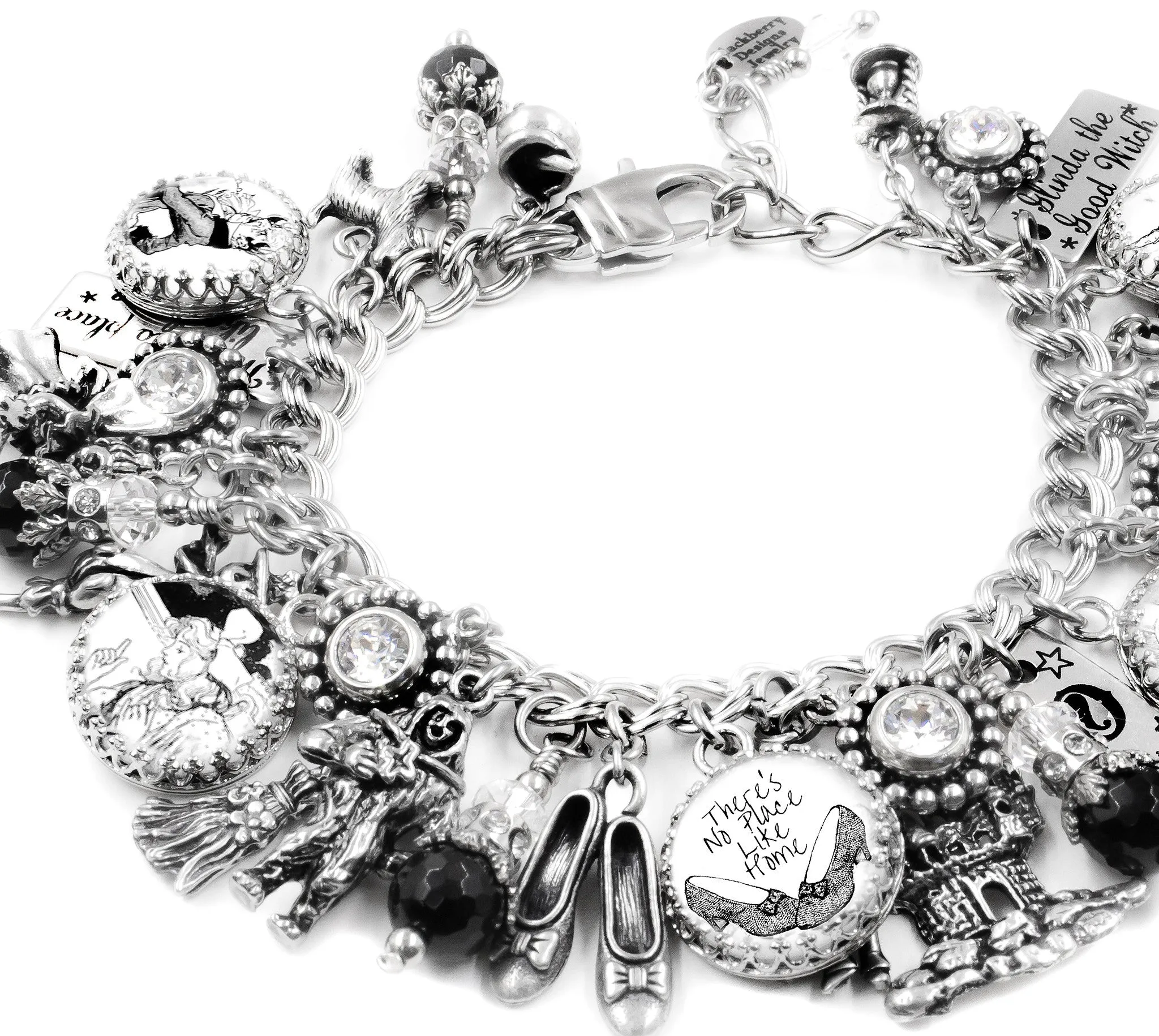 Silver Wizard of OZ Charm Bracelet