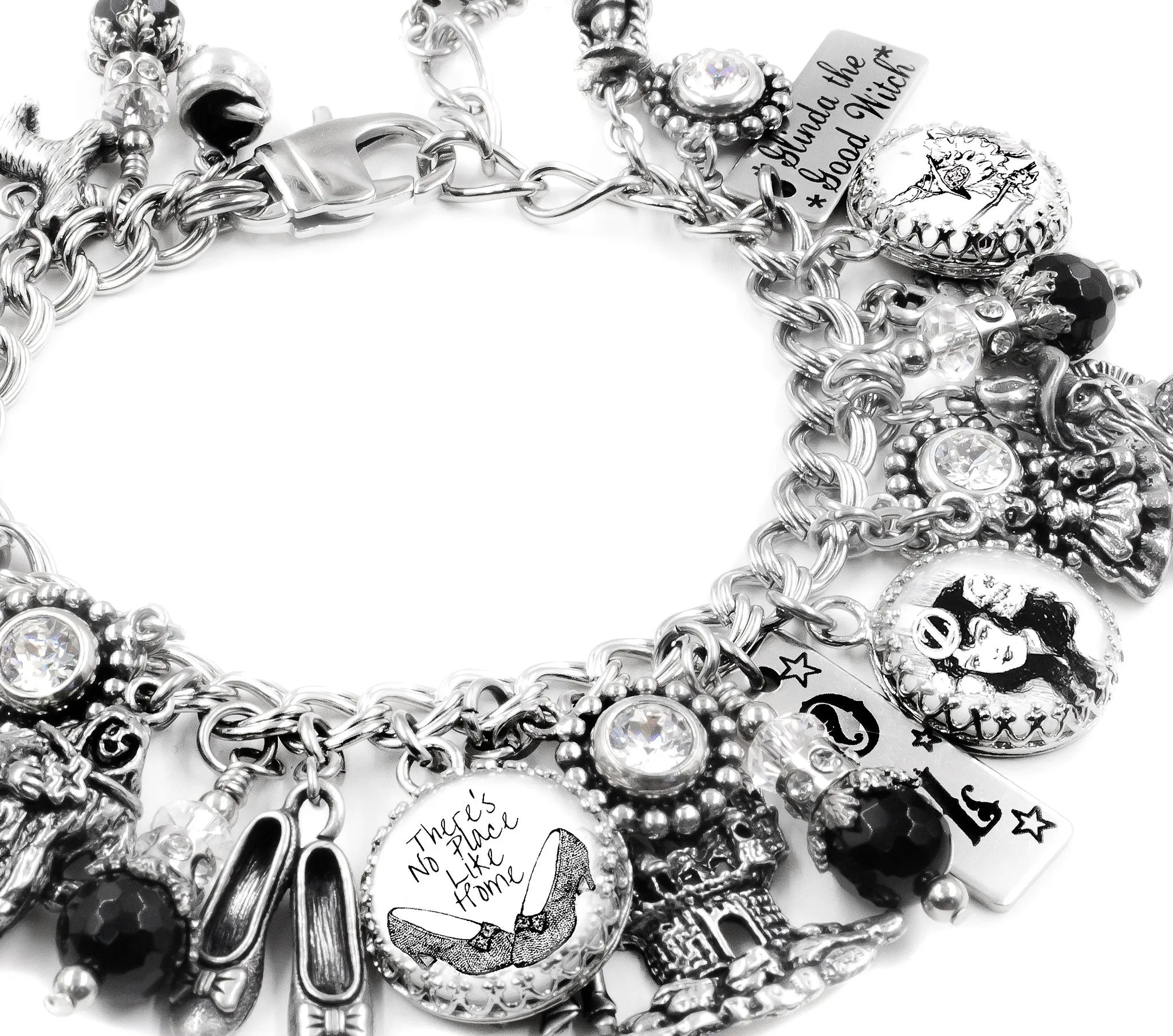 Silver Wizard of OZ Charm Bracelet