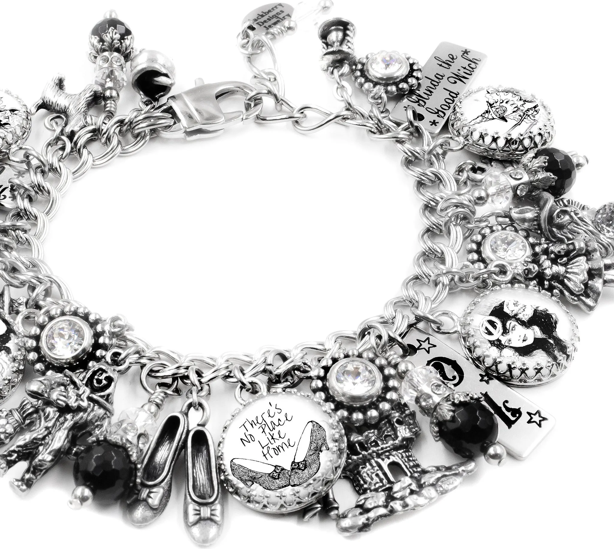Silver Wizard of OZ Charm Bracelet