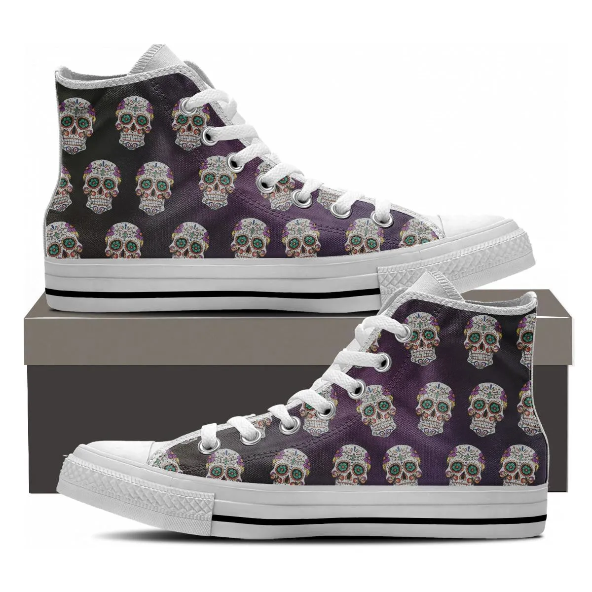 SKULL CANVAS SHOES