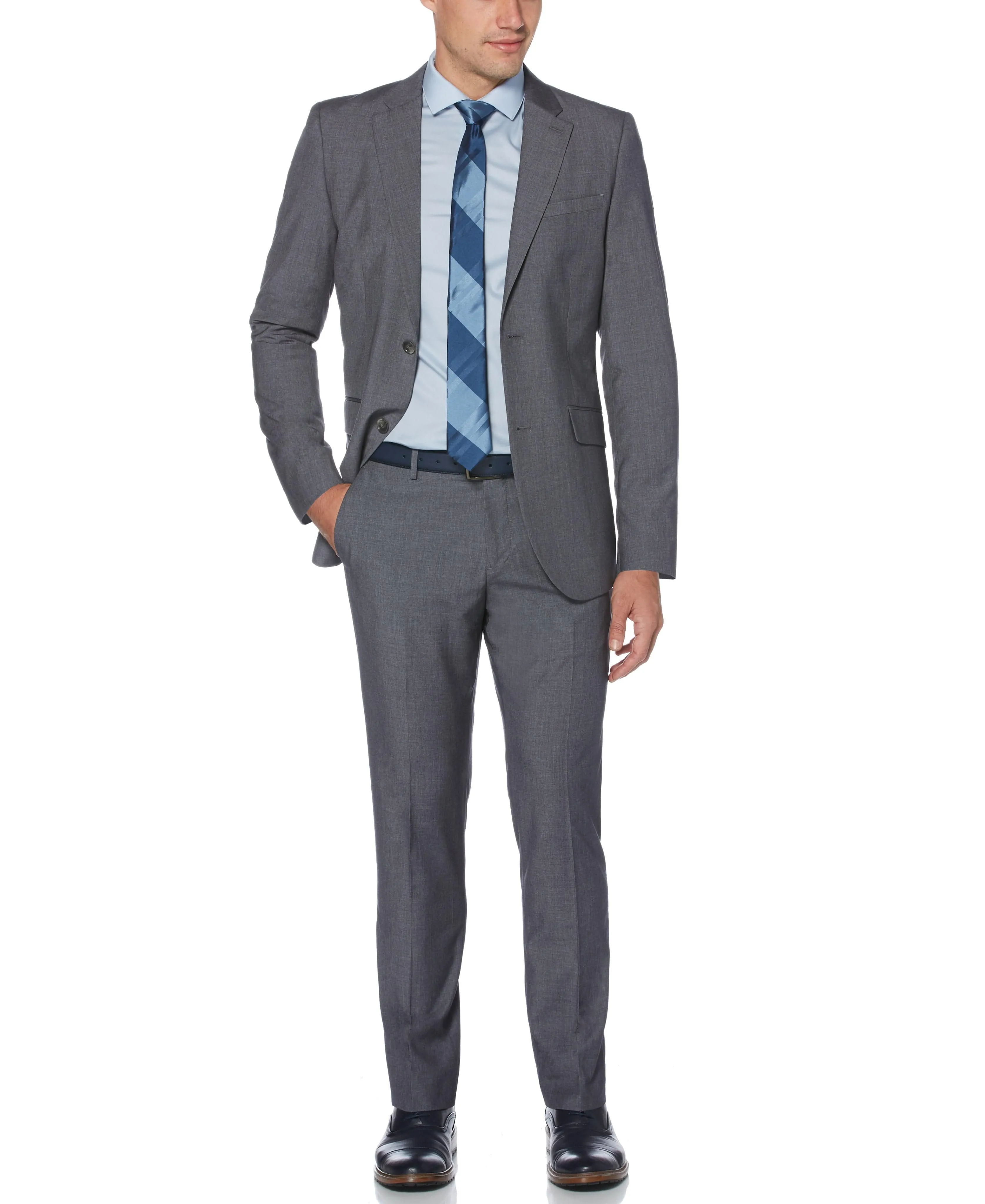 Slim Fit Plaid Jacket