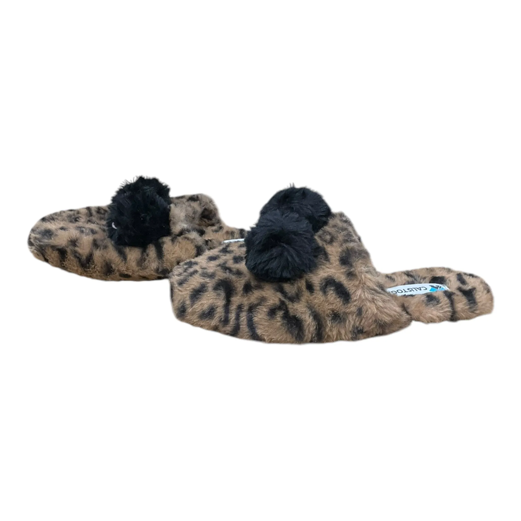 Slippers By Clothes Mentor In Animal Print, Size: 7