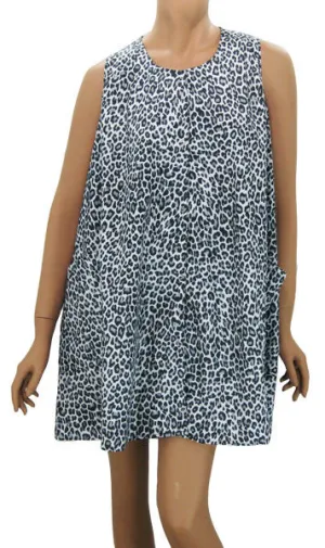 Snow Leopard Hair Stylist Smock One Size