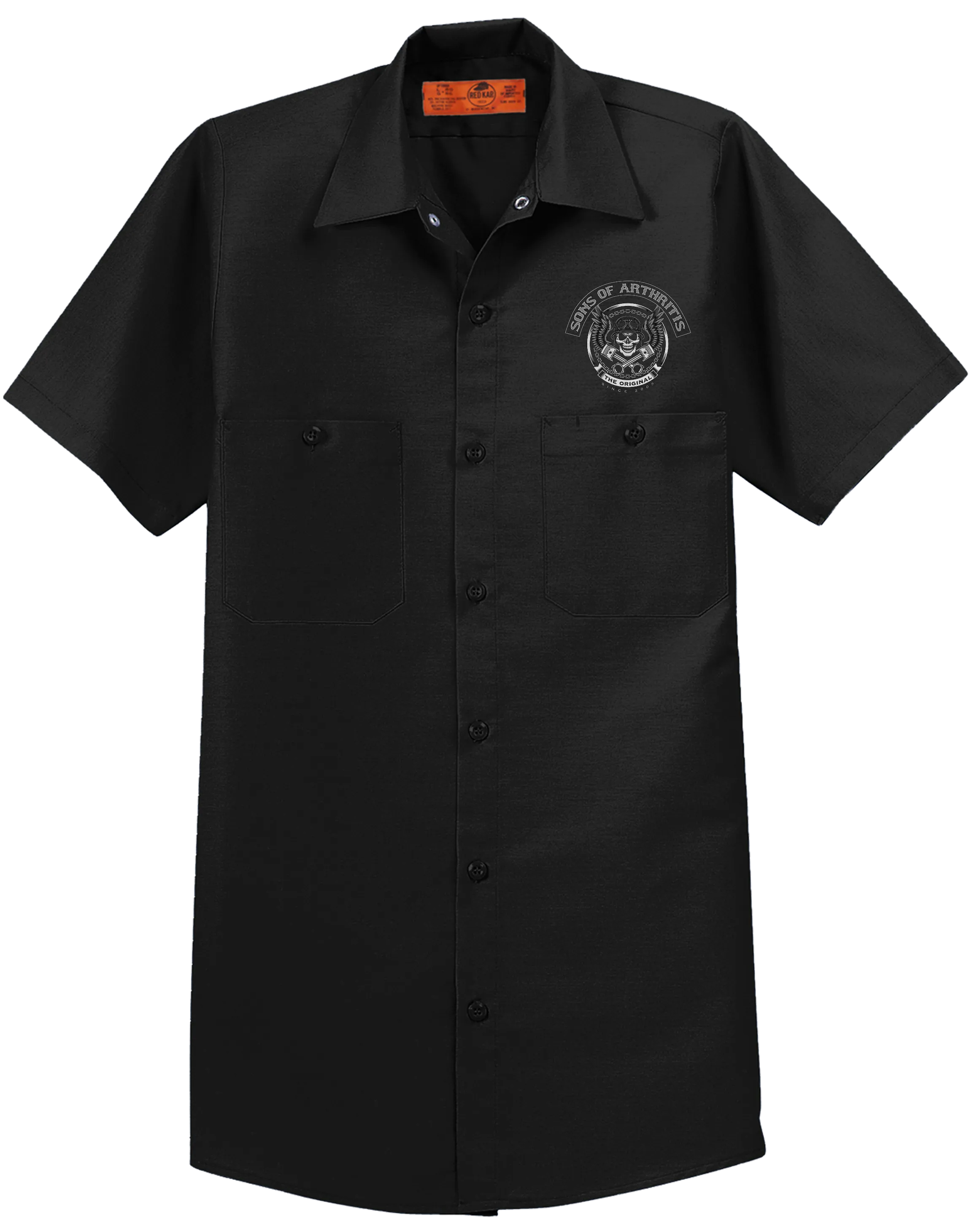 Sons of Arthritis Skull & Pistons Work Shirt