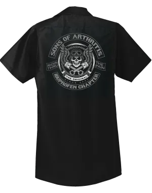 Sons of Arthritis Skull & Pistons Work Shirt