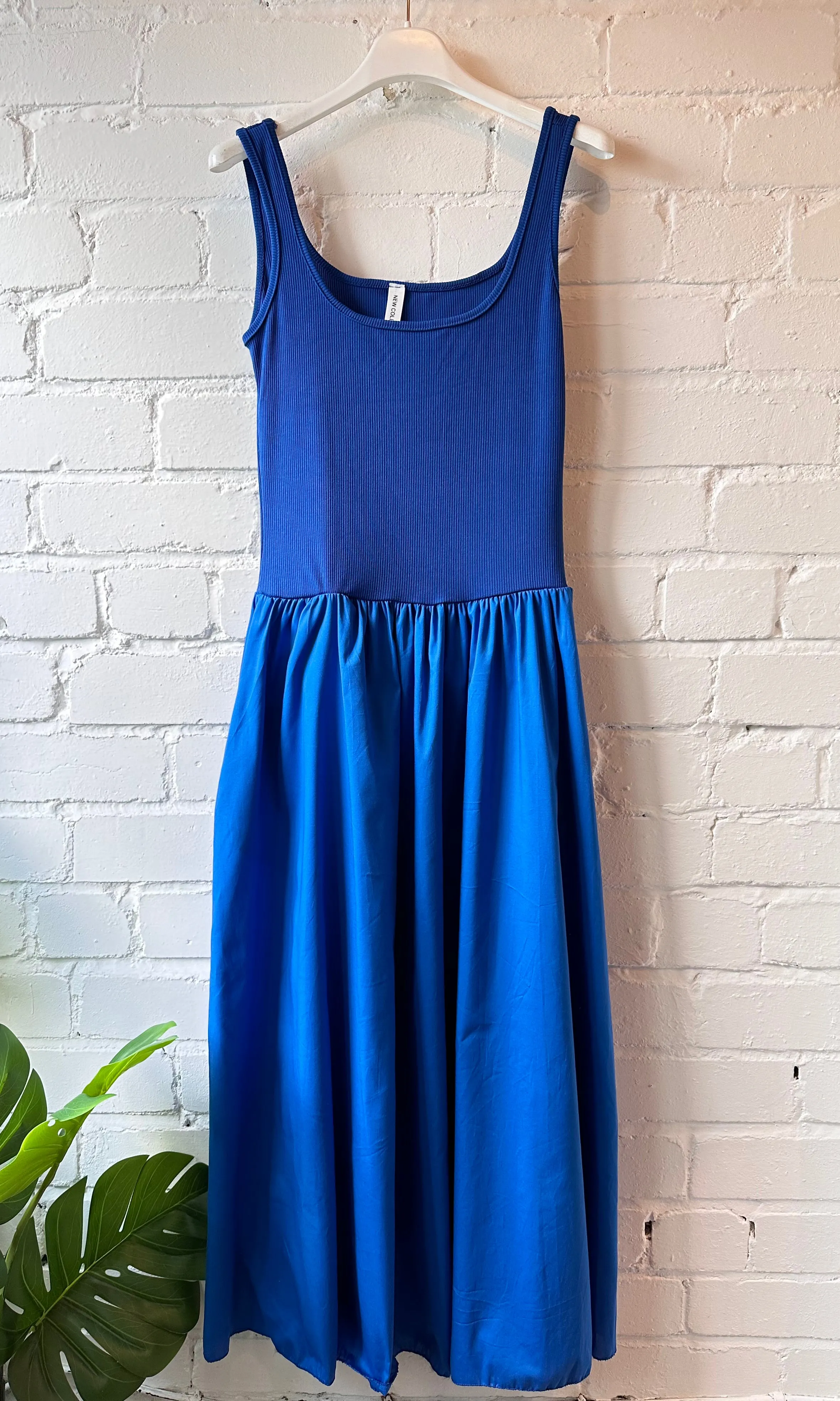 Stone Broderie Anglaise Vest Pocket Dress