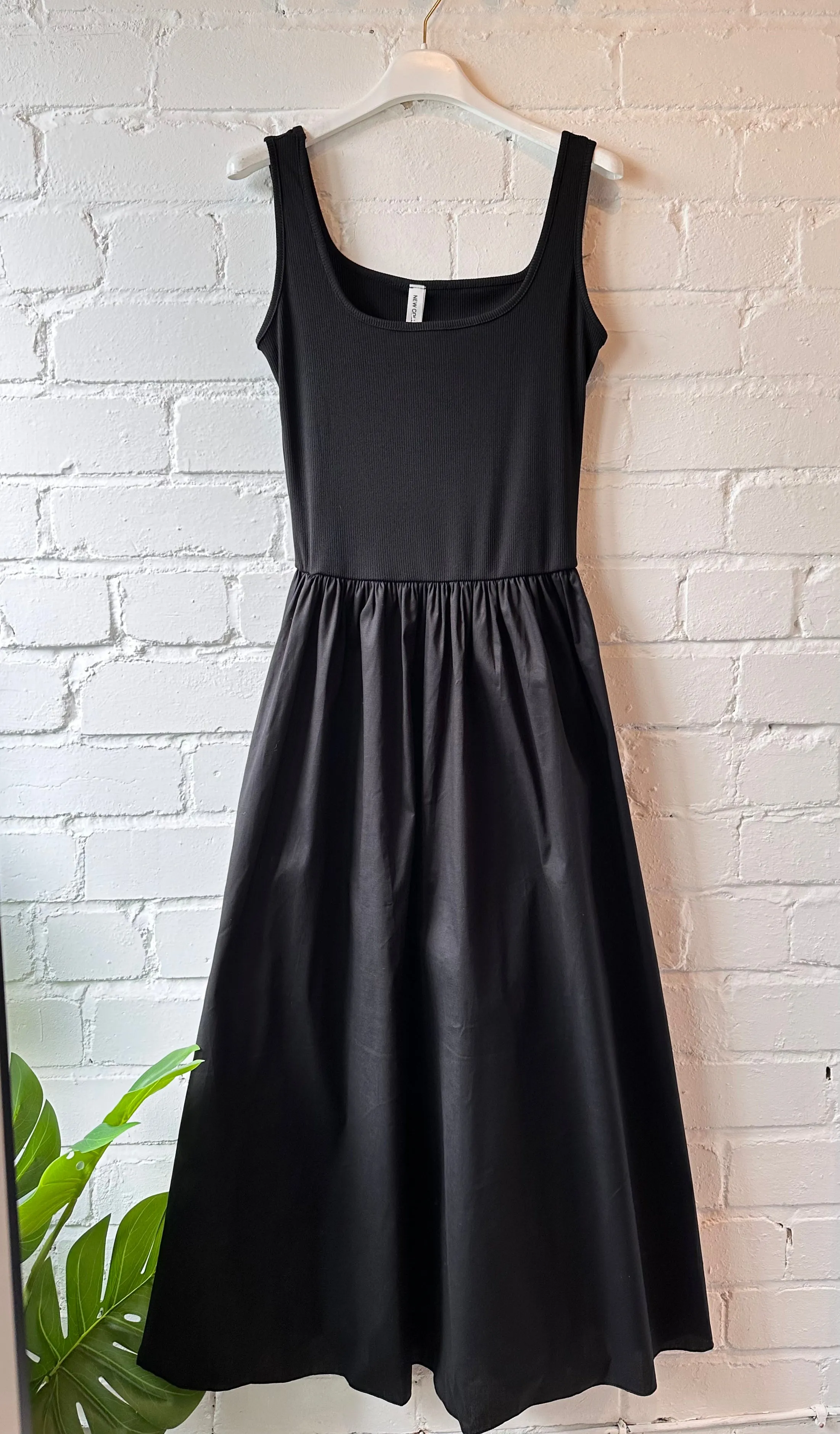 Stone Broderie Anglaise Vest Pocket Dress
