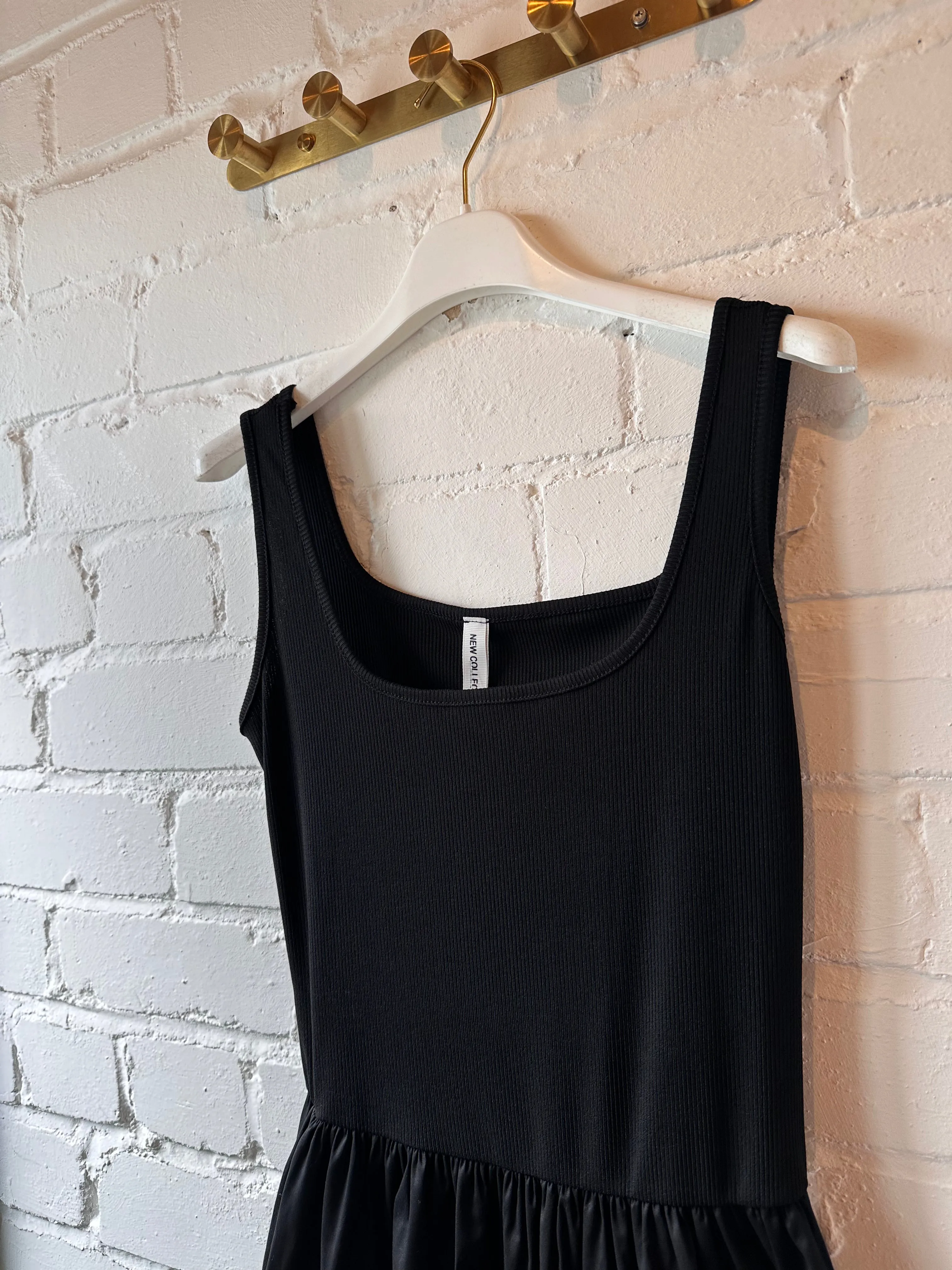 Stone Broderie Anglaise Vest Pocket Dress