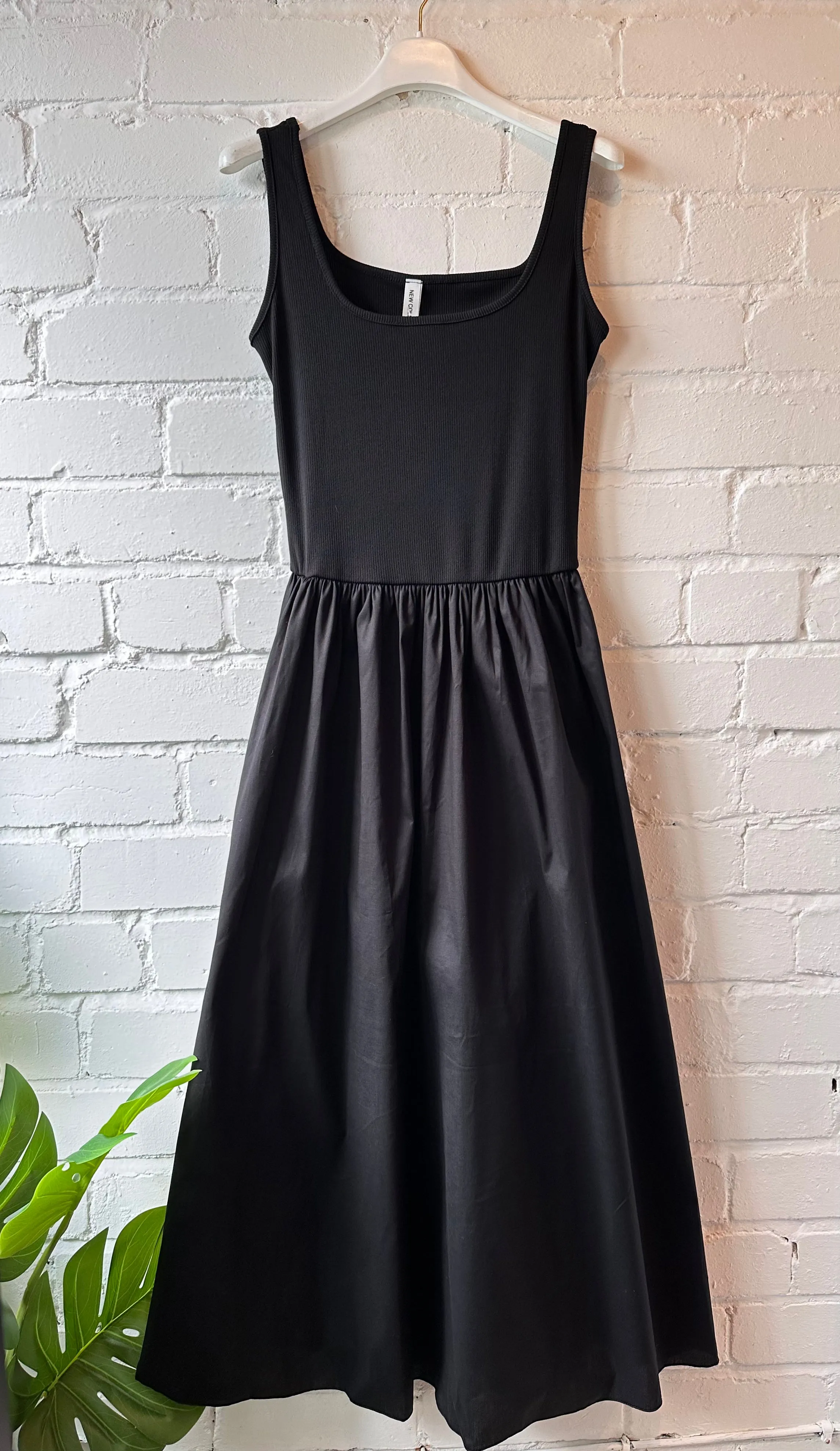 Stone Broderie Anglaise Vest Pocket Dress